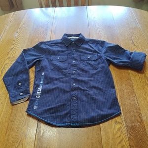 Navy Blue Guess button down Size 8/10